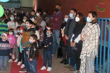 La alcaldesa de Telde alaba el ambiente mágico de la Casa de la Navidad/Francisco Javier Santana y TA.